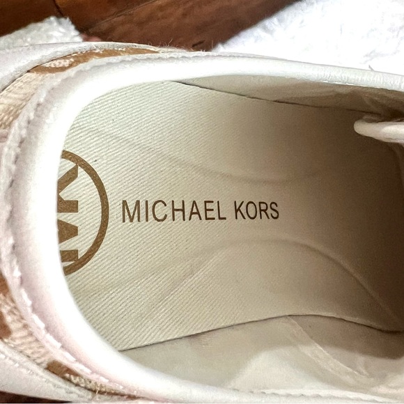 Michael Kors City MK Logo Sneakers Color is Vanilla Size 7 - Picture 12 of 16